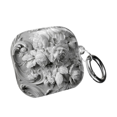 Rococo Marble Rose · Hard Case for AirPods & AirPods Pro · White