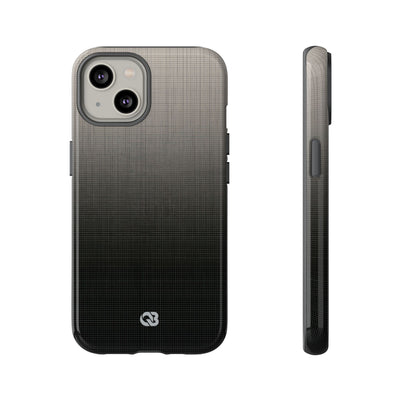 Grey Tough Phone Case for iPhone - Faded Sand Mesh