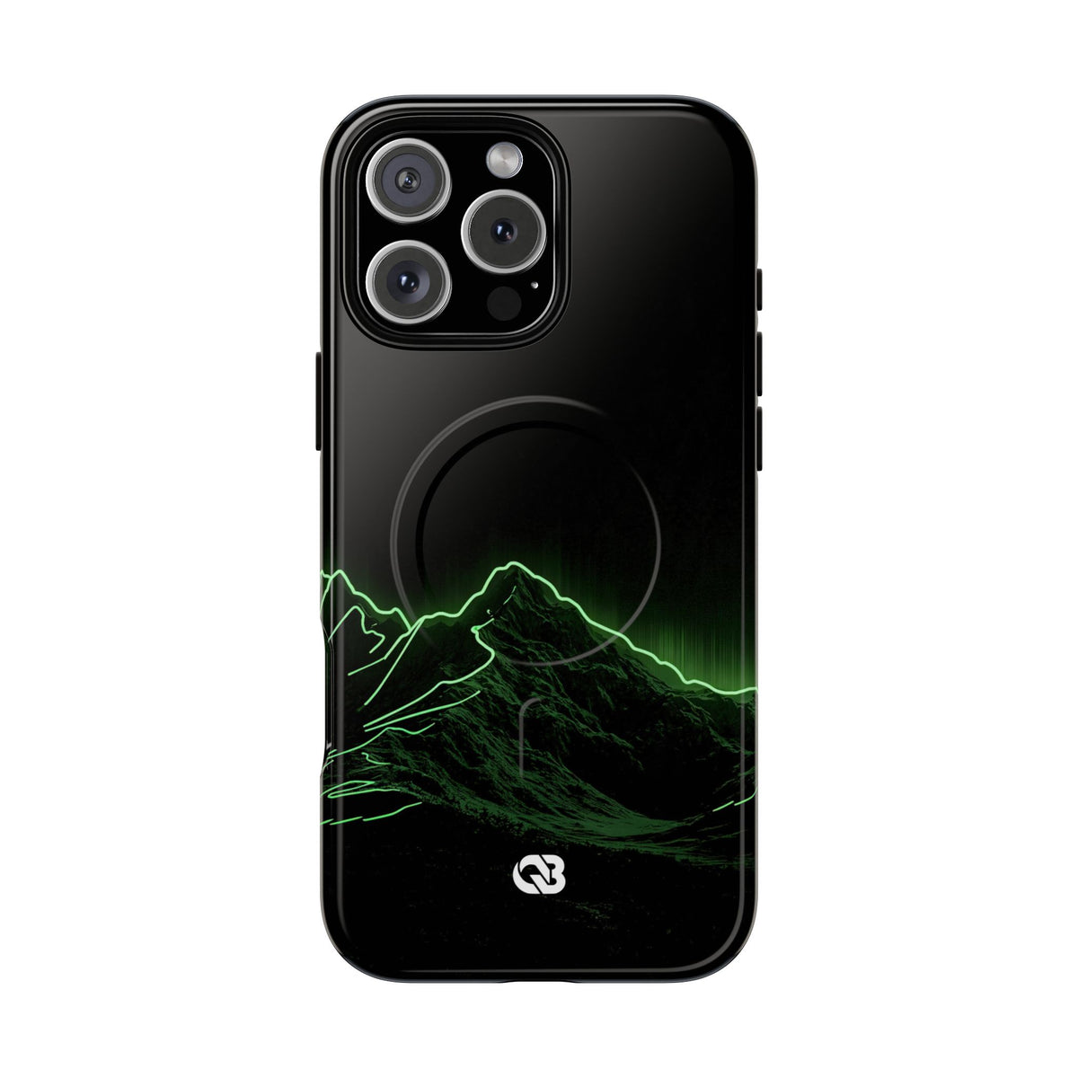 Nordic Mountain Contour · Tough 2.0 Magnetic Phone Case for iPhone · Black