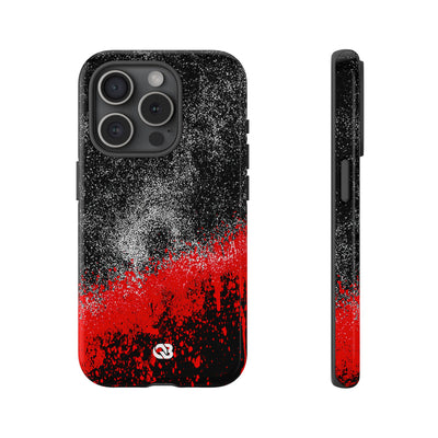 Crimson Noir Drip · Tough Phone Case for iPhone · Black