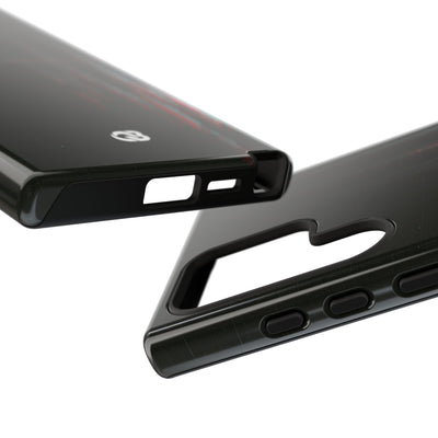 Black Tough Phone Case for Samsung - Corrupted Data Stream