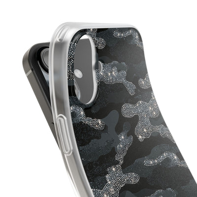 Glitter Shadow Camo · Lite Phone Case for iPhone ·  Black