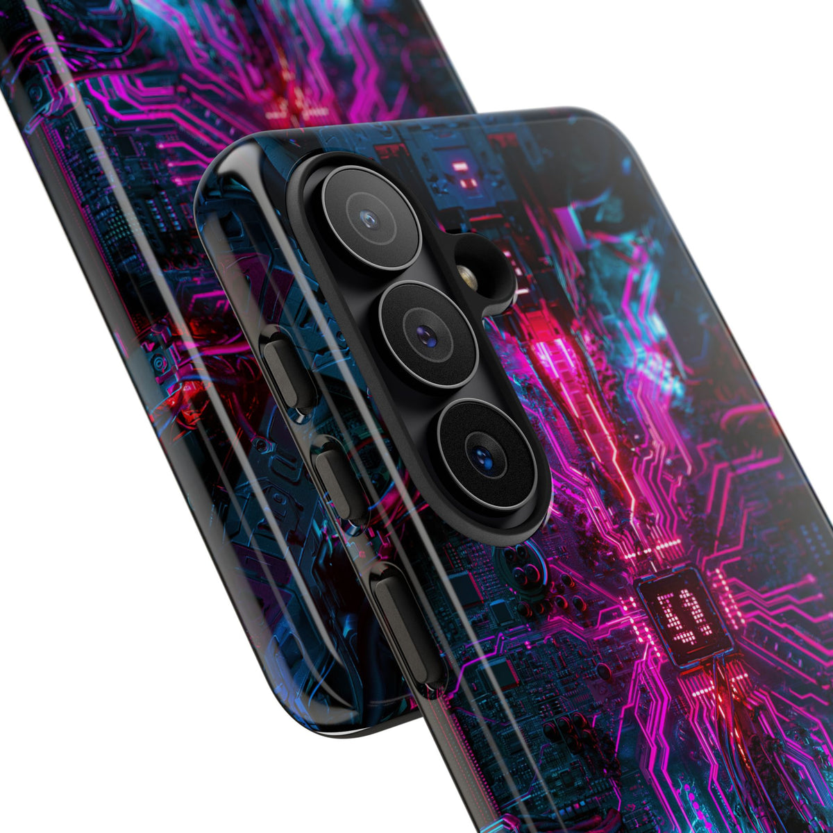 Neural Circuit Core · Tough Phone Case for Samsung · Black
