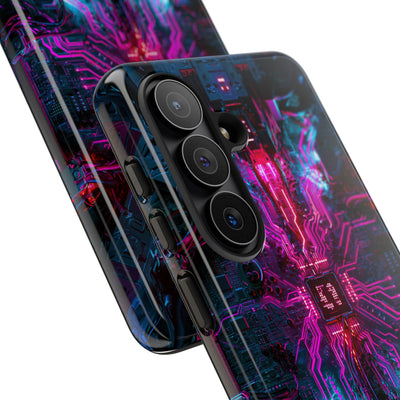 Neural Circuit Core · Tough Phone Case for Samsung · Black