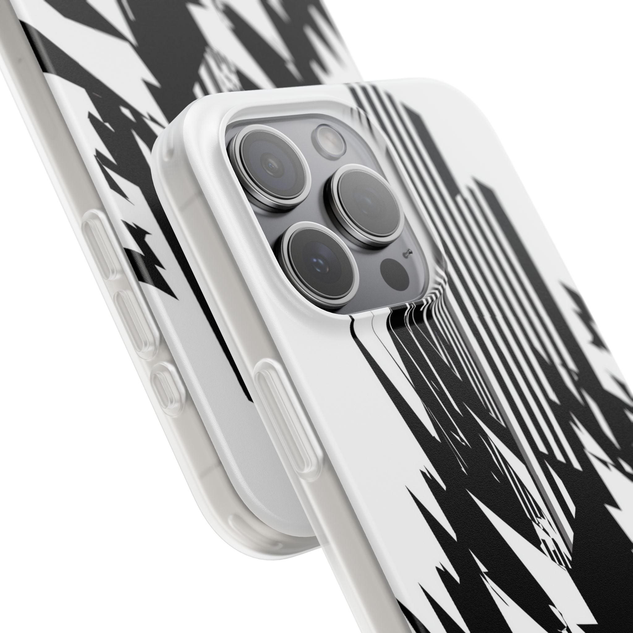White Lite Phone Case for iPhone - Shattered Vector Spire