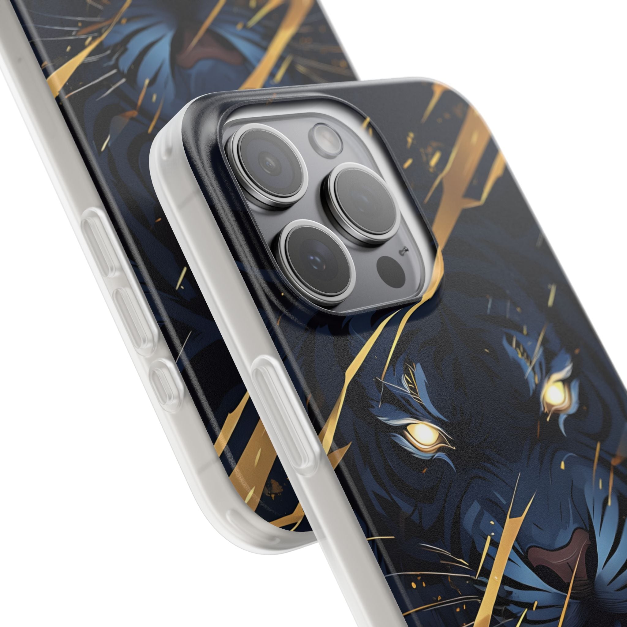 Obsidian Gold Predator · Soft Coque de téléphone pour iPhone
