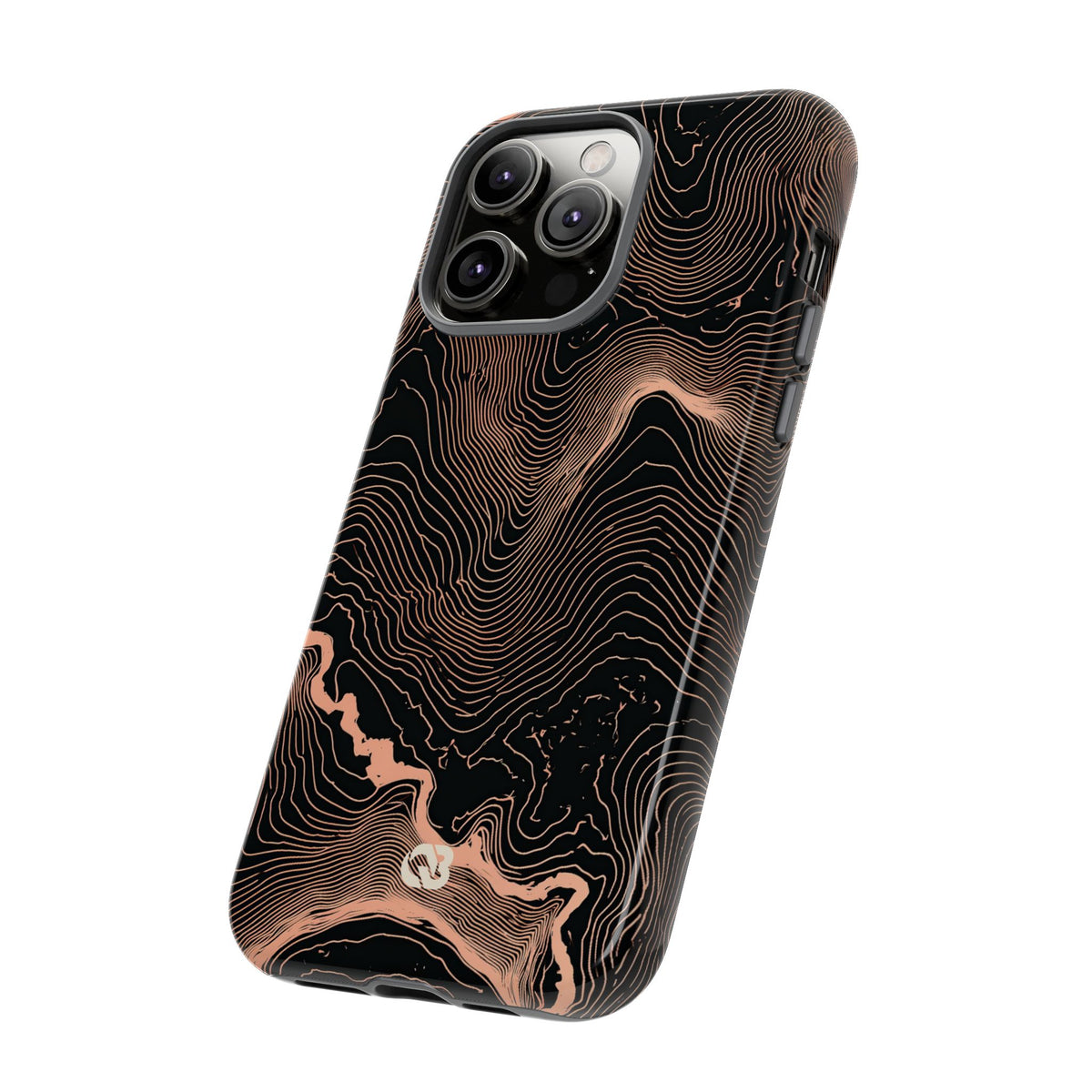 Mesa Elevation Contour · Tough Phone Case for iPhone · Black