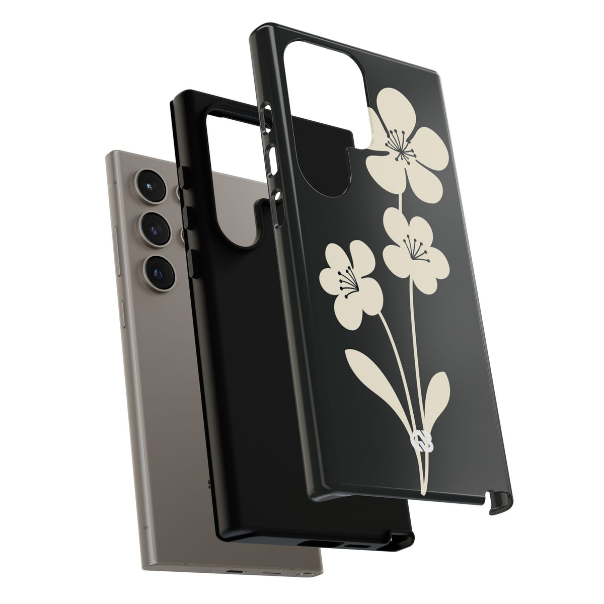 Nordic Blossom · Tough Phone Case for Samsung · Black