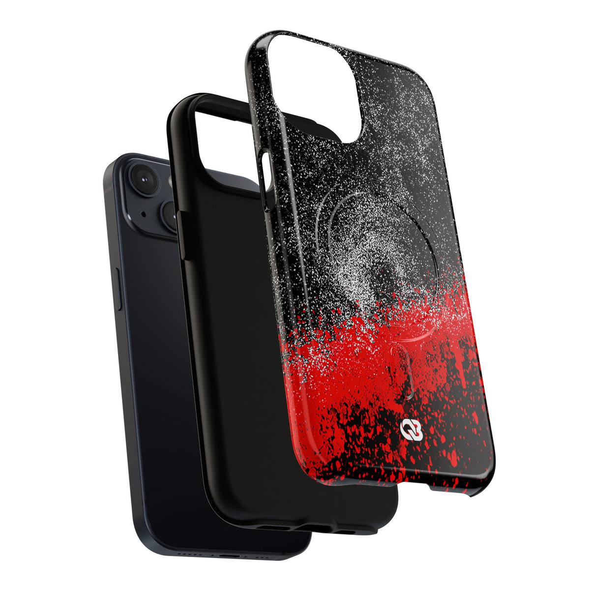 Crimson Noir Drip · Tough 2.0 Magnetic Phone Case for iPhone · Black
