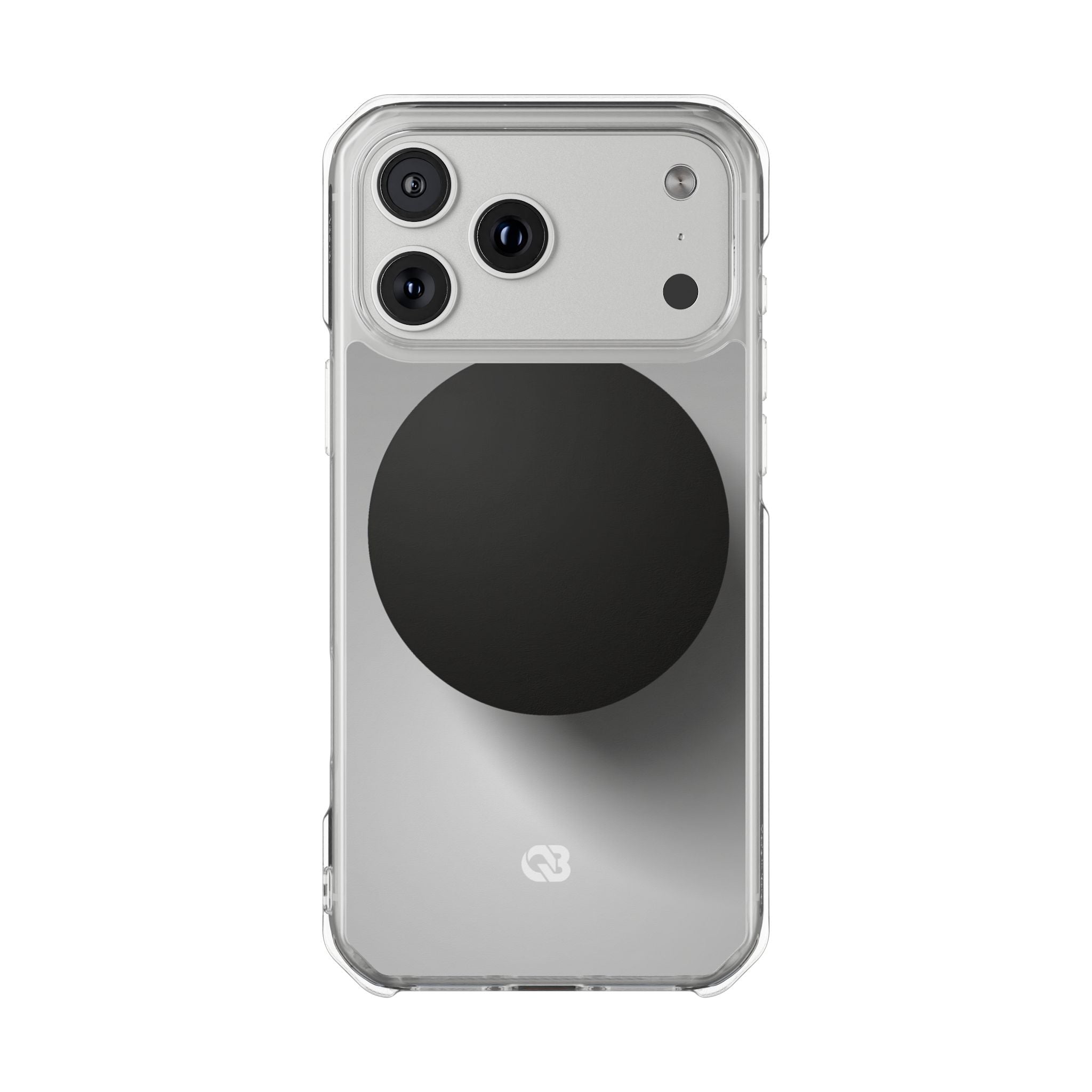 Grey Impact MagSafe Phone Case for iPhone - Matte Onyx Sphere