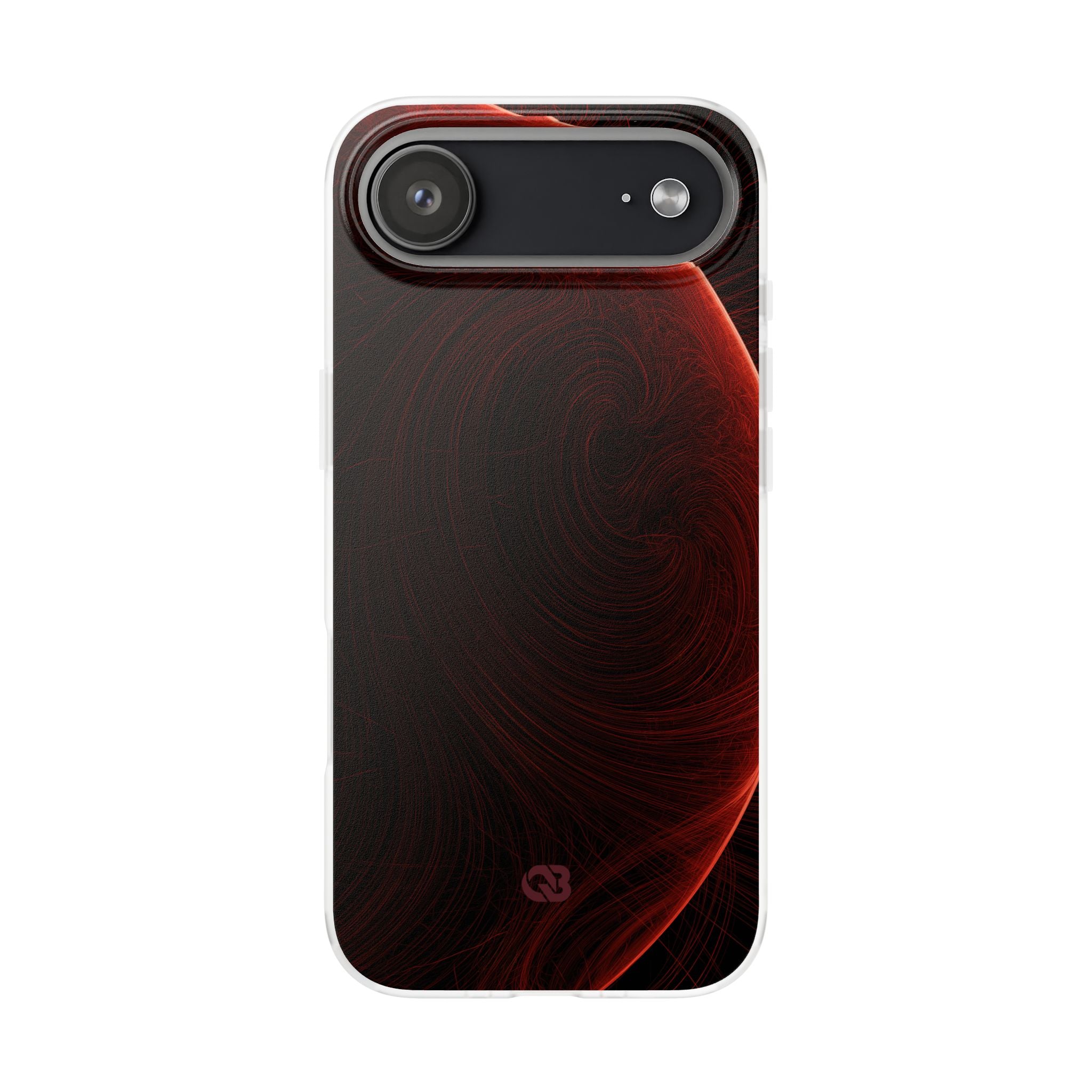 Red Lite Phone Case for iPhone - Crimson Flare Flux
