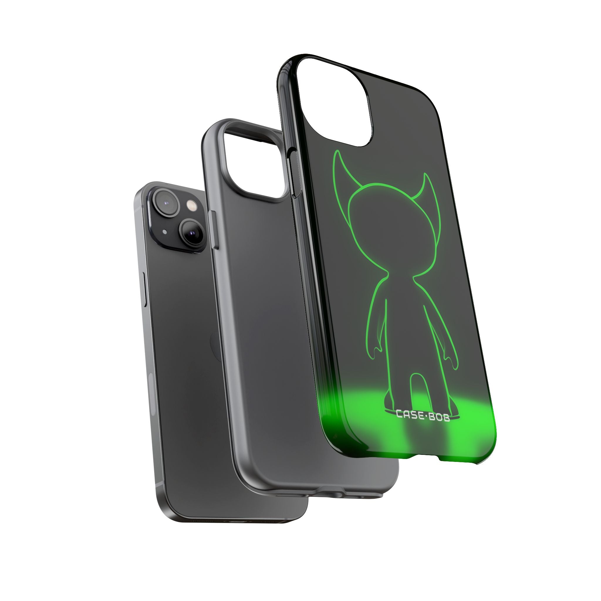 Neon Horned Glow iPhone 14 Plus Case - Tough