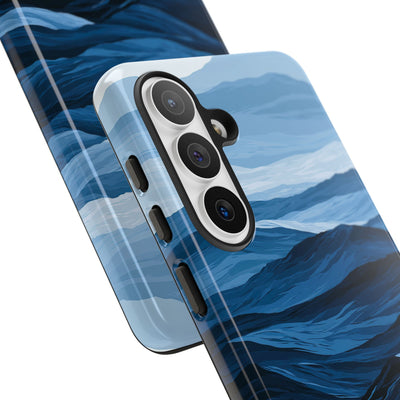 Blue Tough Phone Case for Samsung - Cobalt Ridge Tides