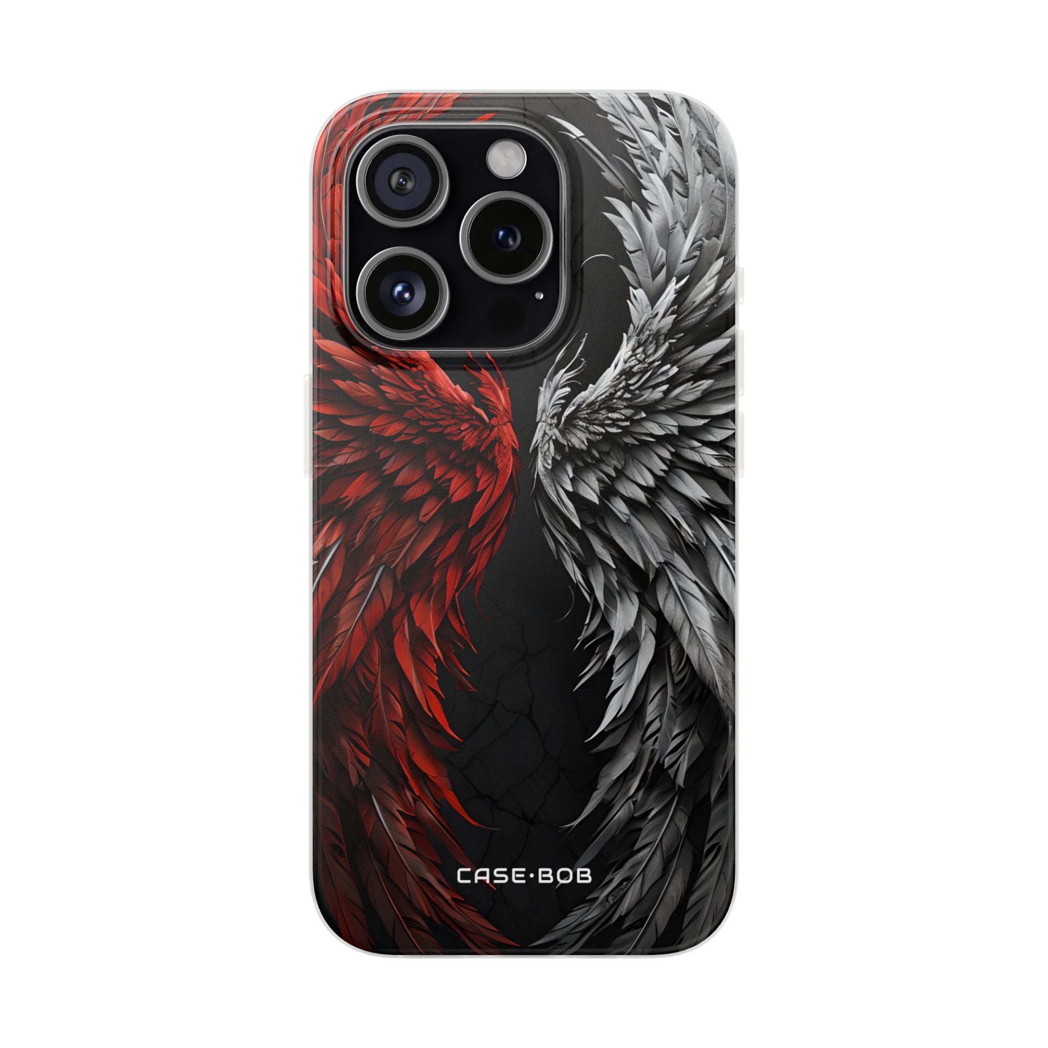 Crimson White Wings iPhone 15 Pro Case - Soft