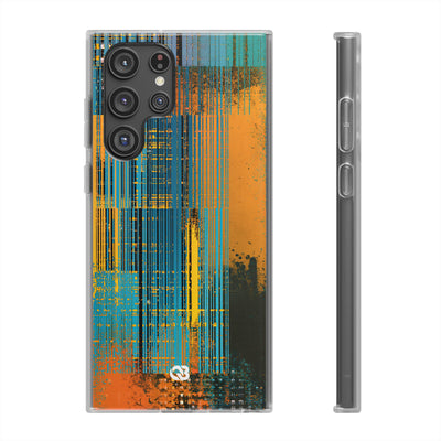 Cyber Glitch Stream · Lite Phone Case for Samsung · Teal