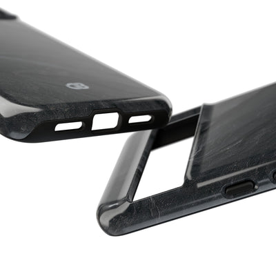 Black Tough Phone Case for Google Pixel - Midnight Slate Ridge