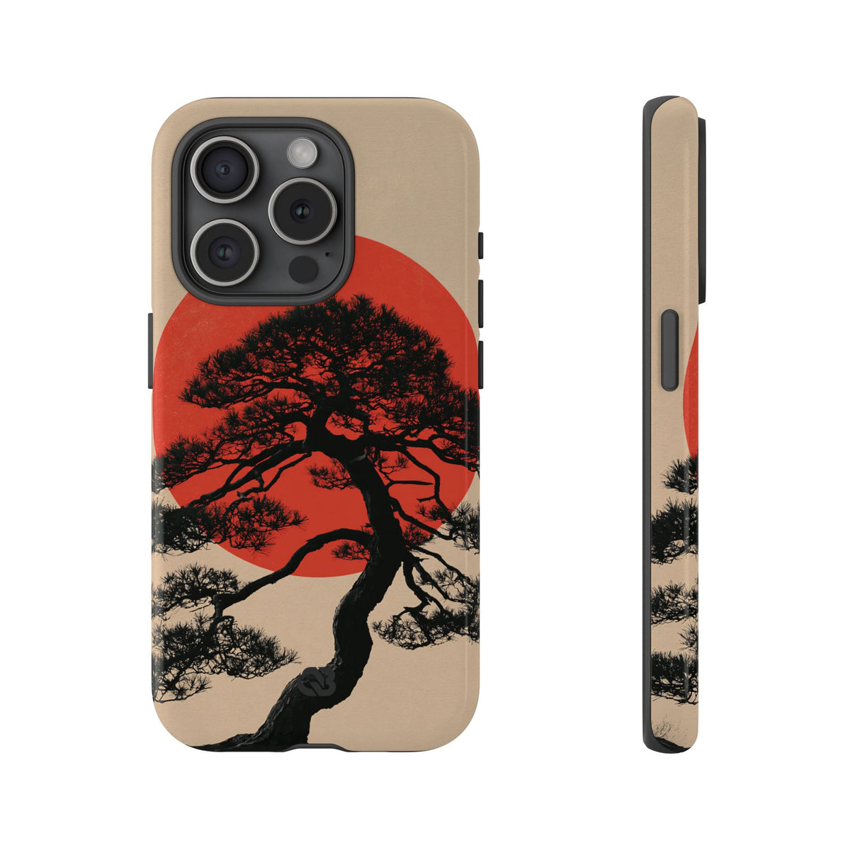 Crimson Pine Solitude · Tough Phone Case for iPhone · Beige
