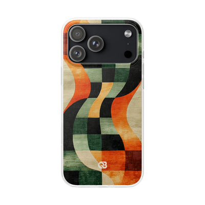 Burnt Orange Curve · Soft Phone Case for iPhone