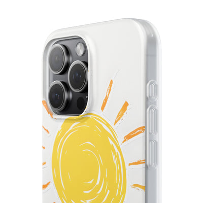 Amber Solar Glow · Soft Phone Case for iPhone