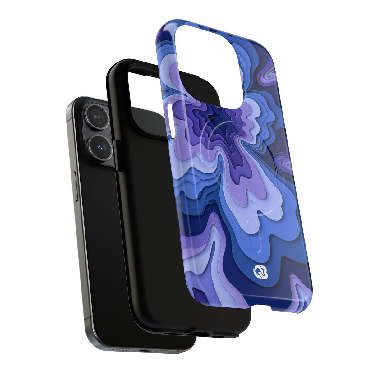 Periwinkle Strata Bloom · Tough 2.0 Magnetic Phone Case for iPhone · Purple