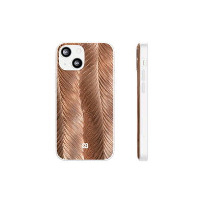 Rose Gold Weave · Lite Phone Case for iPhone ·  Brown