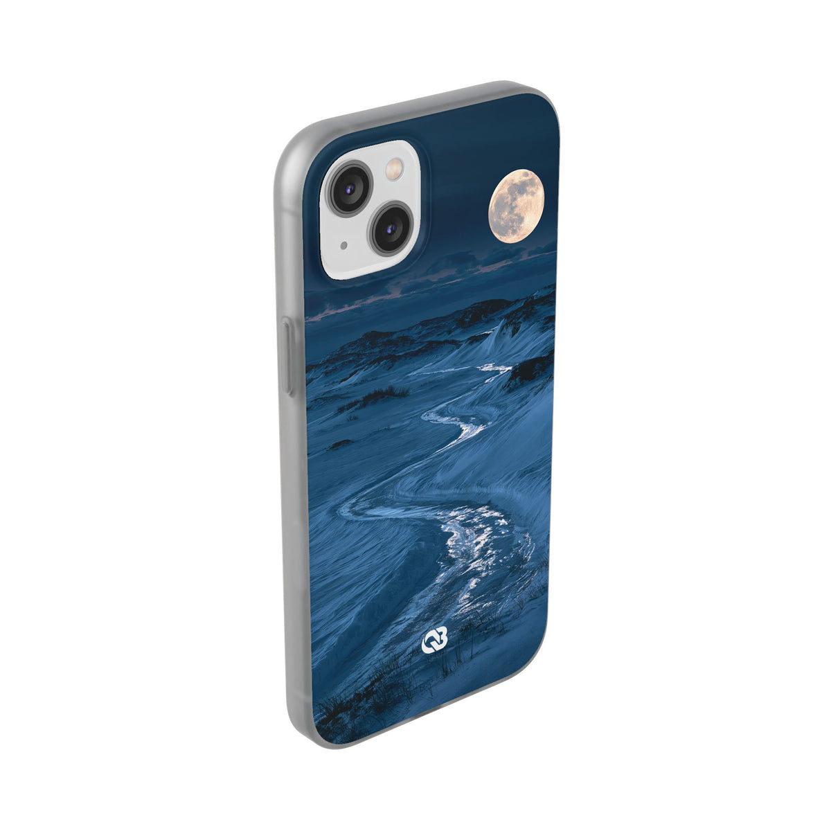 Arctic Moon Drift · Lite Phone Case for iPhone ·  Blue