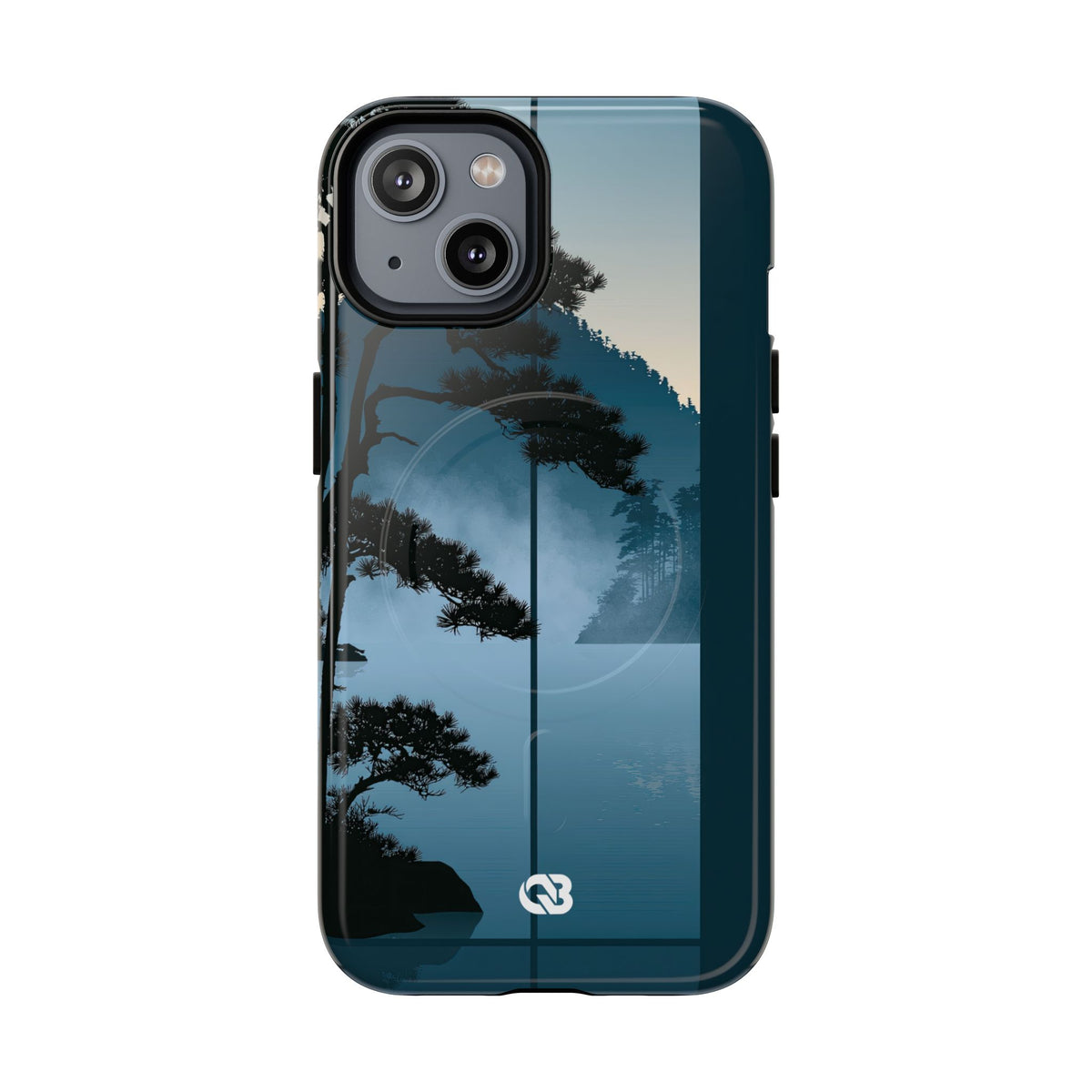 Misty Pine Horizon · Tough 2.0 Magnetic Phone Case for iPhone · Teal