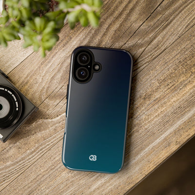 Teal Tough Phone Case for iPhone - Abyss Teal Haze