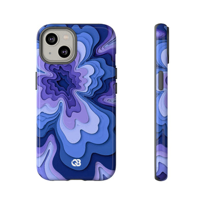 Periwinkle Strata Bloom · Tough Phone Case for iPhone · Purple