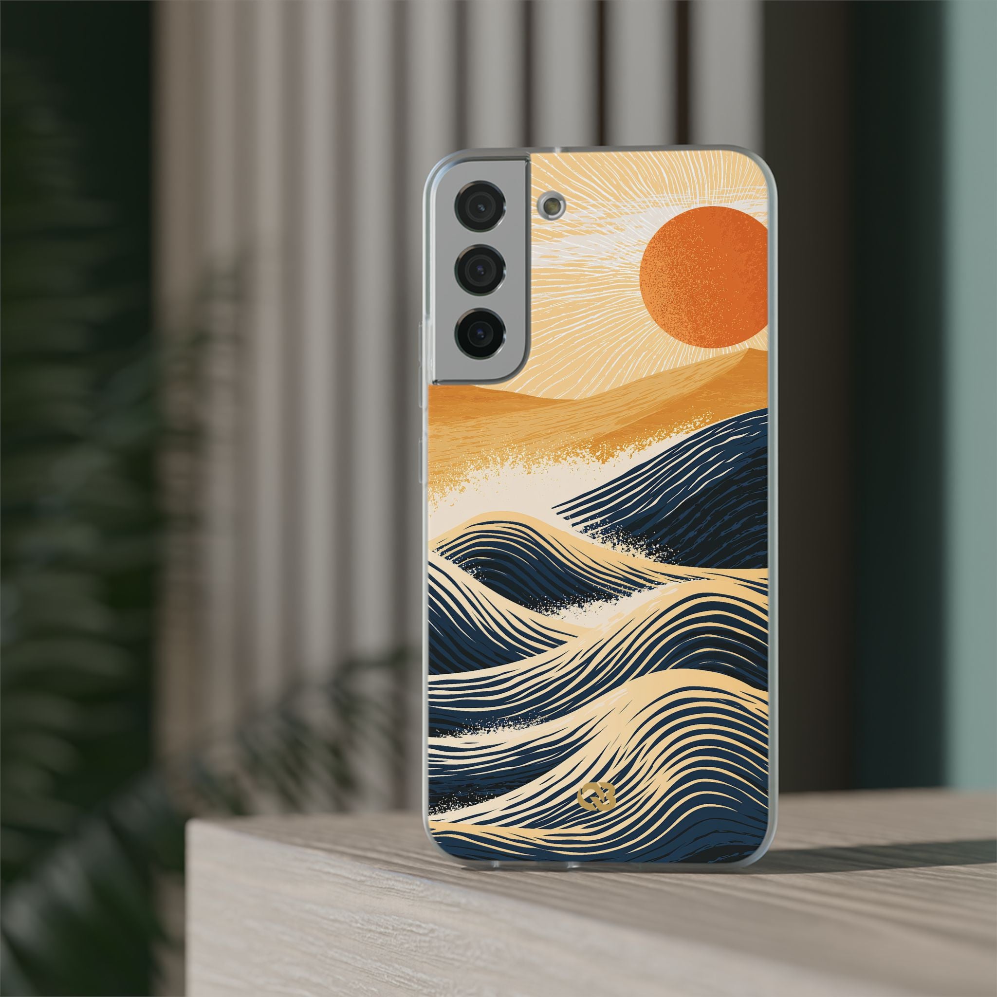 Blue Lite Phone Case for Samsung - Kyoto Cresting Tide