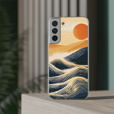 Blue Lite Phone Case for Samsung - Kyoto Cresting Tide
