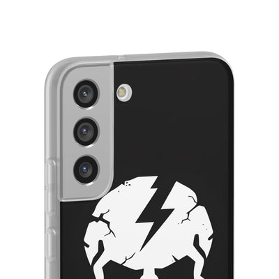 Shattered Bolt Skull · Soft Phone Case for Samsung