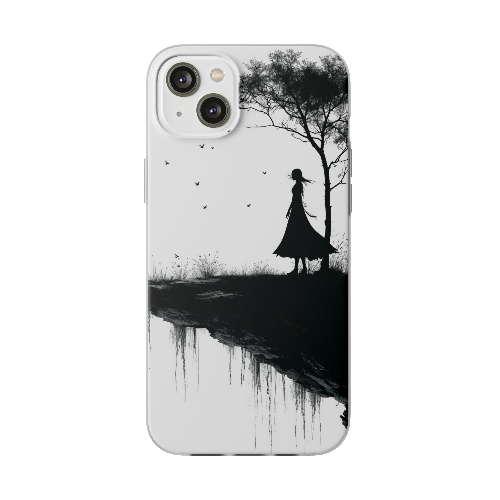 Cliffside Silhouette iPhone 14 Plus Case - Soft