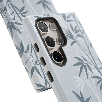 Blue Tough Phone Case for Samsung - Slate Bamboo Shadow