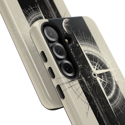 Beige Tough Phone Case for Samsung - Zenith Vector Spire