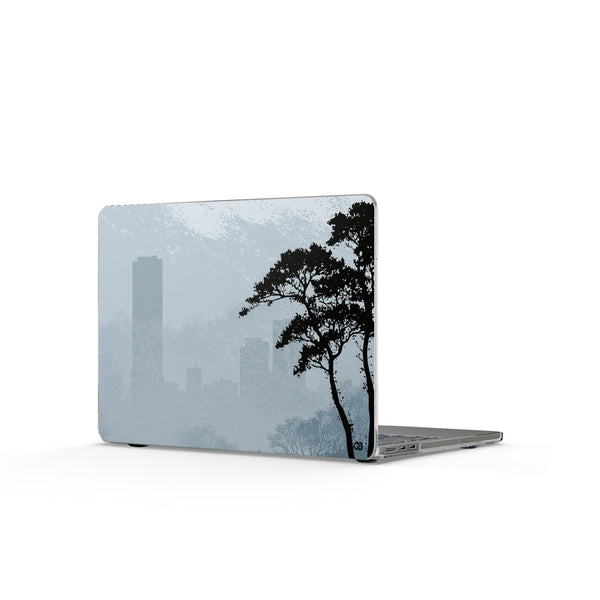 Misty Horizon · Clear Hard Case for MacBook · Blue