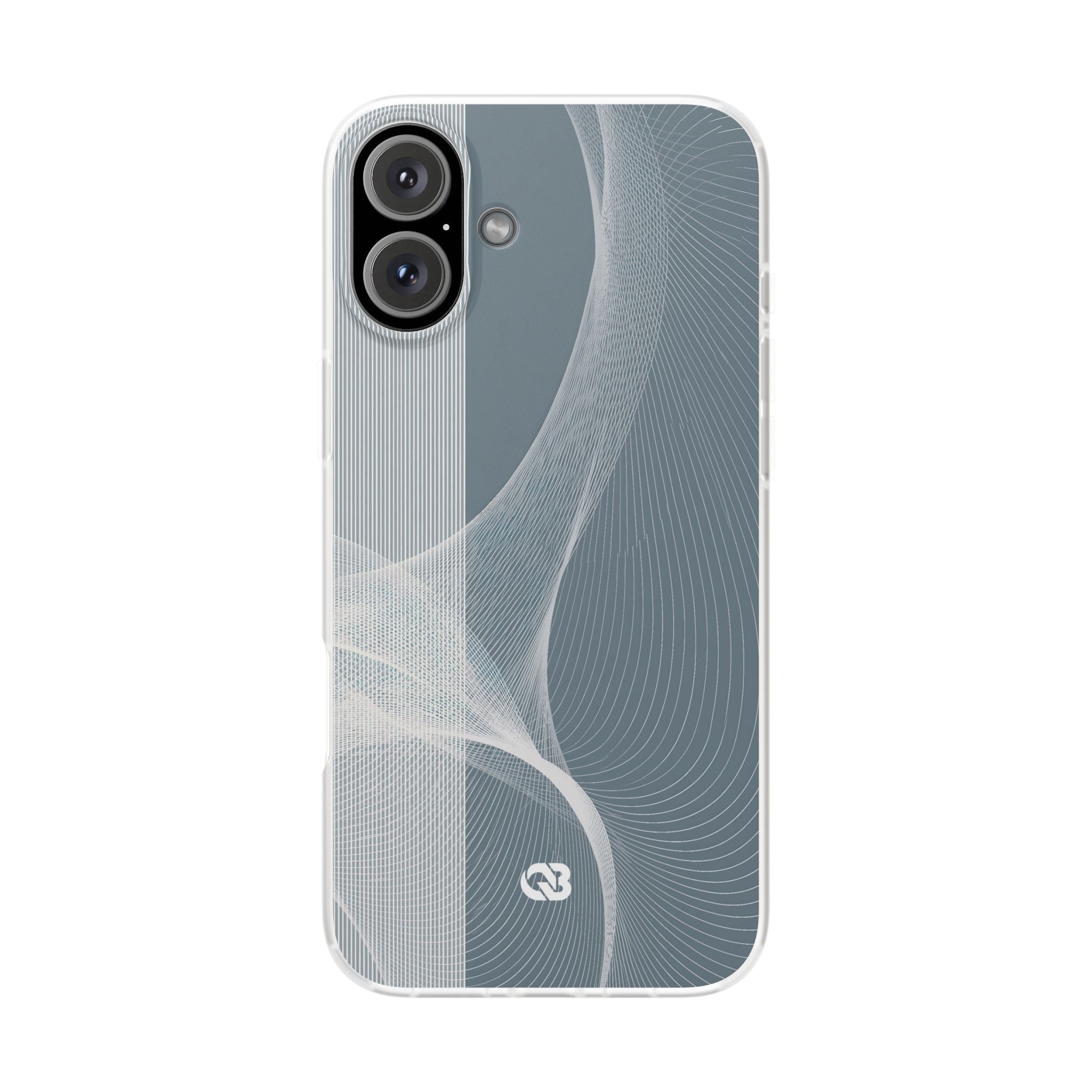 Grey Lite Phone Case for iPhone - Slate Mesh Horizon