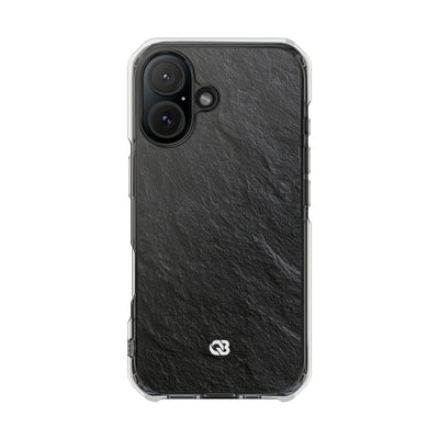 Obsidian Slate · Clear Impact Magnetic Phone Case for iPhone ·  Black