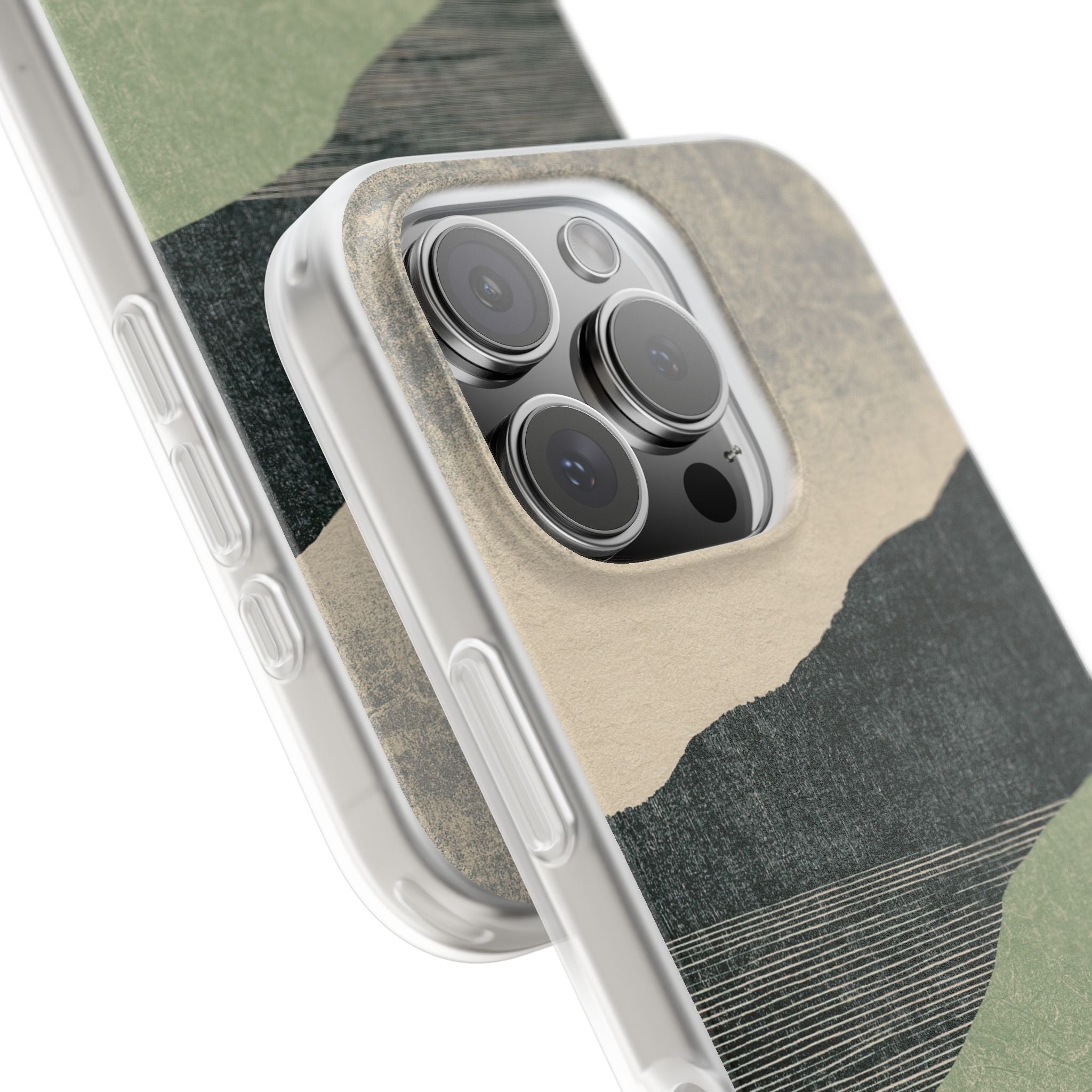 Green Lite Phone Case for iPhone - Moss Ridge Grain