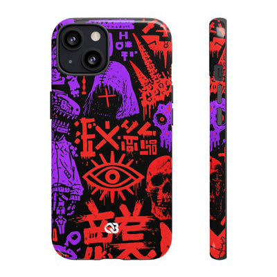 Underground Cyber Glyphs · Tough Phone Case for iPhone · Black