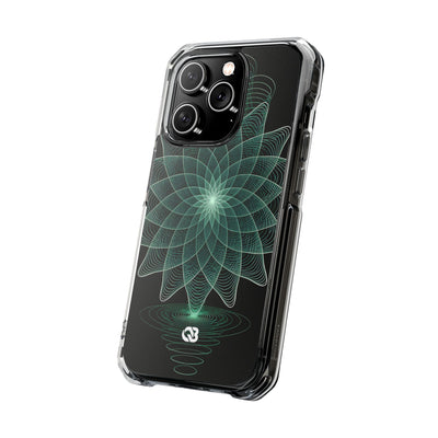 Verdant Harmonic Bloom · Impact Magnetic Phone Case for iPhone ·  Black