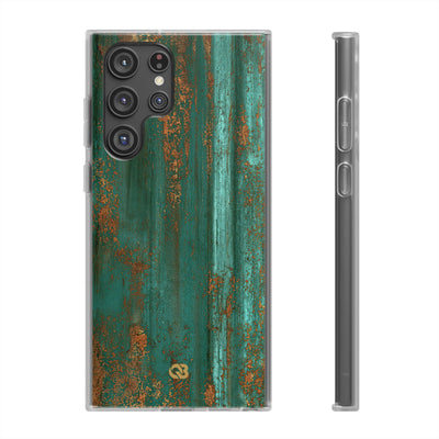 Teal Lite Phone Case for Samsung - Verdigris Copper Siding