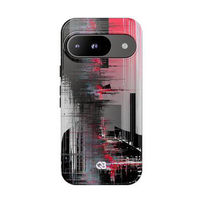 Black Tough Phone Case for Google Pixel - Crimson Data Leak