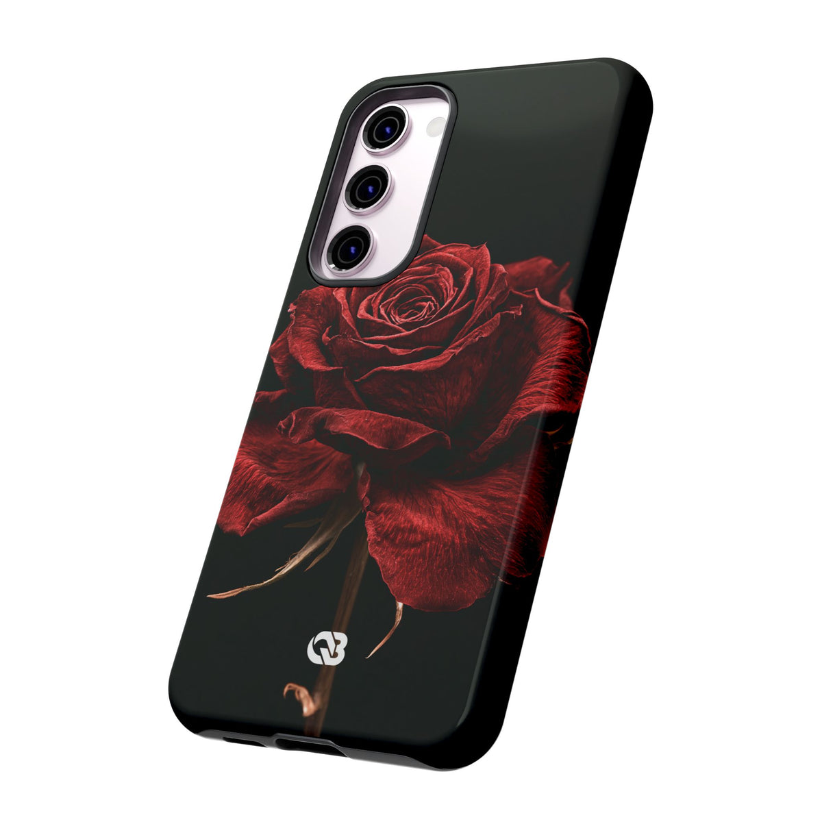 Crimson Noir Rose · Tough Phone Case for Samsung · Black