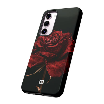 Crimson Noir Rose · Tough Phone Case for Samsung · Black