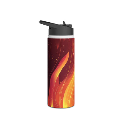 Flaming Ember - Stainless Steel Water Bottle