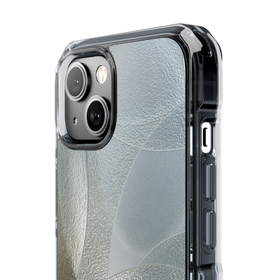Silver Impact MagSafe Phone Case for iPhone - Frosted Silver Mosaic