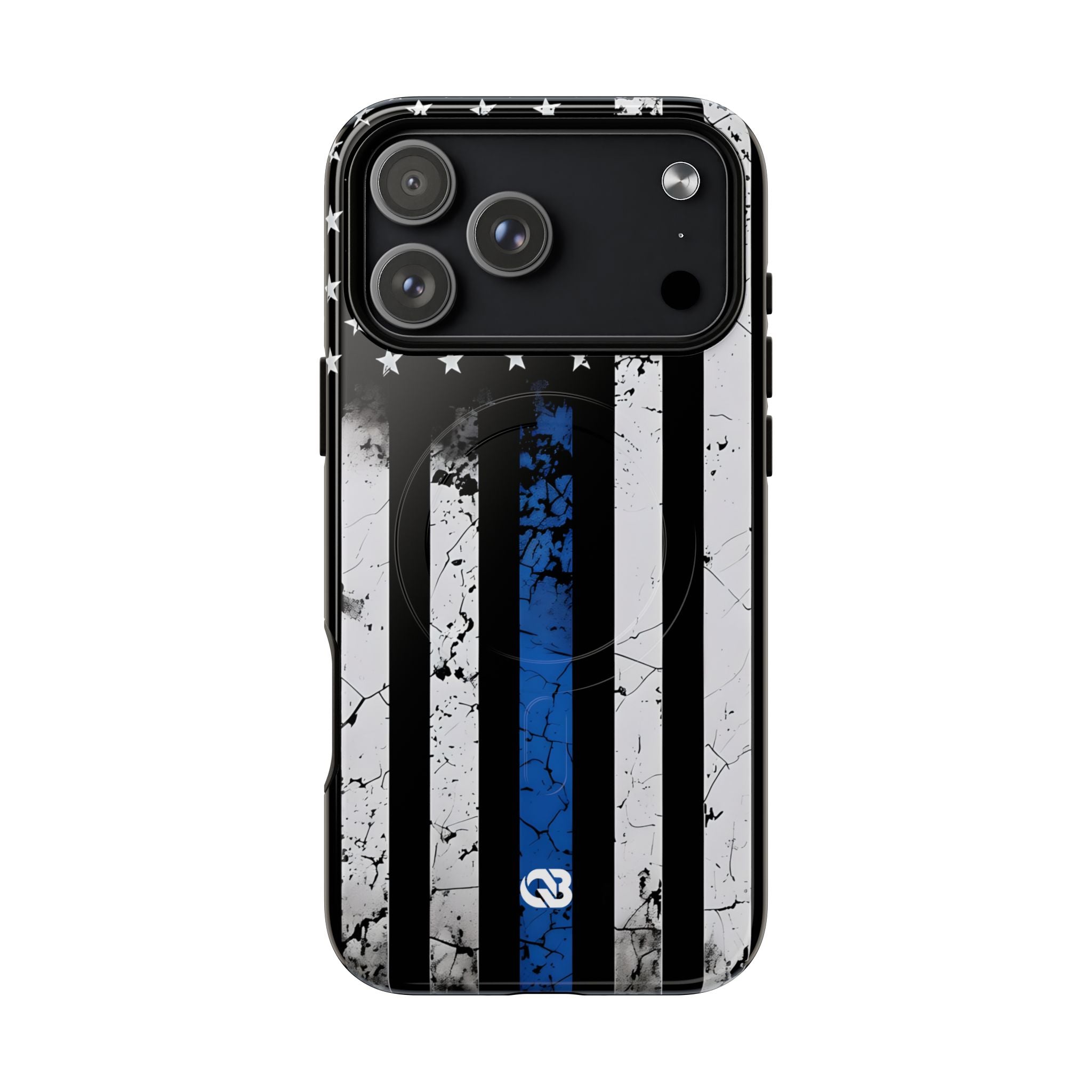 Gritty Cobalt Flag · Tough+ Phone Case for iPhone · Magsafe