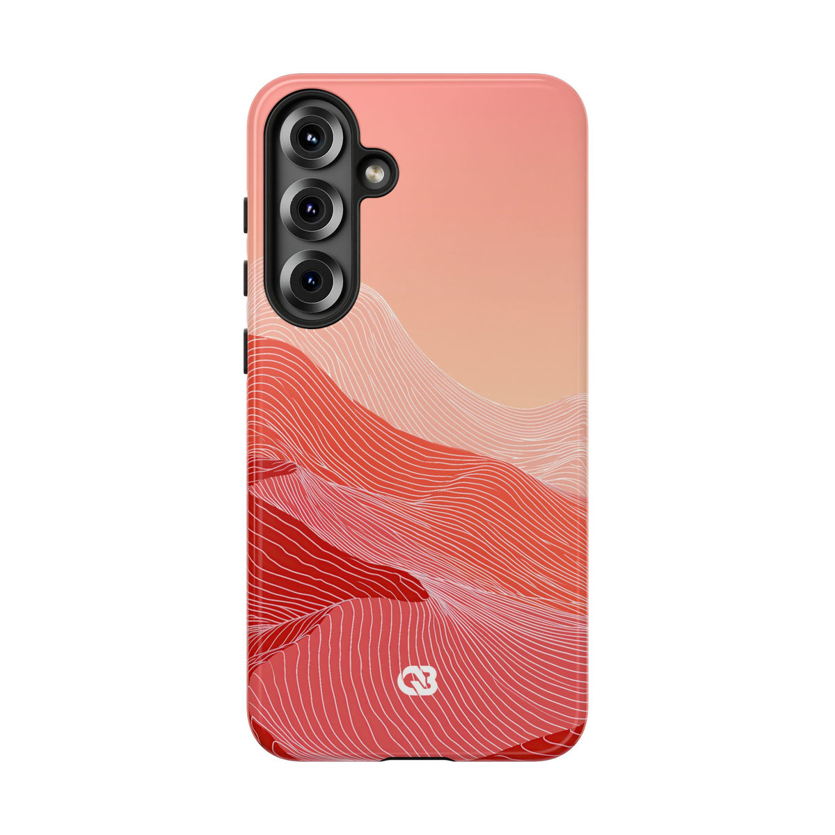 Coral Ridge Contours · Tough Phone Case for Samsung · Red