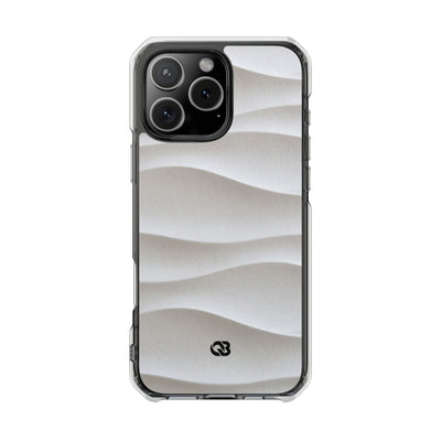 White Impact MagSafe Phone Case for iPhone - Arctic Flow Ridges